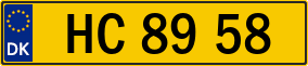 Trailer License Plate